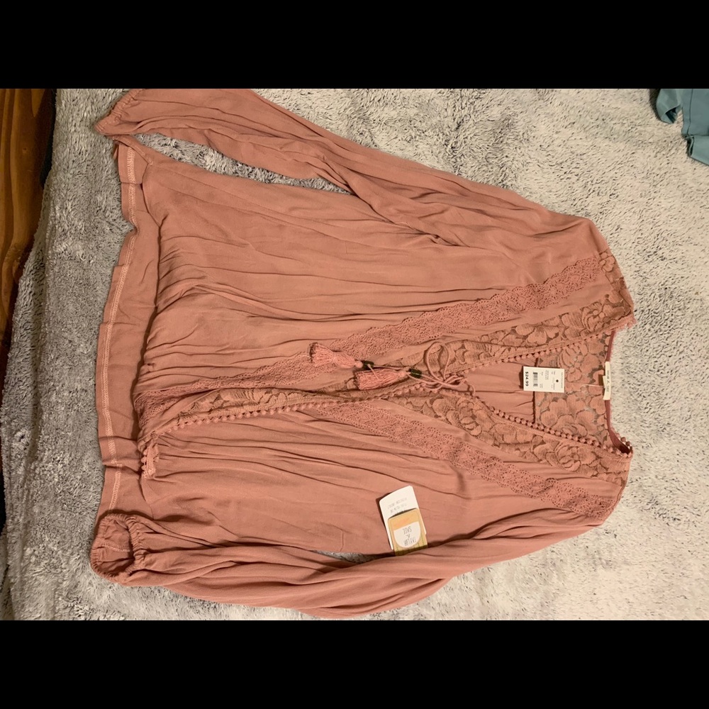 Taylor and Sage Lace Top with string ties
